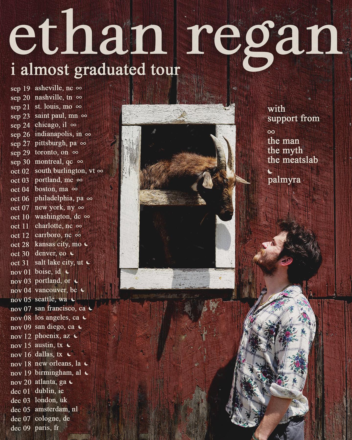 The Man The Myth The Meatslab i almost graduated tour Tour Poster 2025